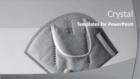  Presentation with carbon - Slide deck enhanced with mask-kn-95-on-white background and a gray colored foreground