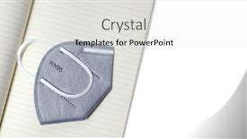  Presentation with carbon - PPT layouts having mask-kn-95-on-white background and a light gray colored foreground