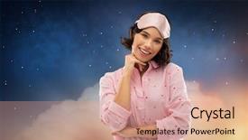  Presentation with starry night - Audience pleasing presentation consisting of mask over starry night sky backdrop and a coral colored foreground