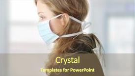  Presentation with infection - Theme with mask to prevent infection background and a coral colored foreground