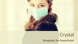  Presentation with swine flu - Slide set with mask to prevent 'swine flu background and a cream colored foreground