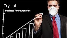  Presentation with business opportunity - Colorful theme enhanced with masked-businessman-drawing-a-positive backdrop and a black colored foreground