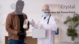  Presentation with old man - PPT layouts featuring masked-man-burglar-bribing-old background and a  colored foreground