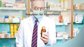  Presentation with pharmacist - Cool new slides with masked-pharmacist-holding-a-bottle backdrop and a lemonade colored foreground