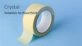  Presentation with tape - Colorful theme enhanced with masking-tape-also-known backdrop and a light blue colored foreground