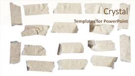  Presentation with barricade tape red and white - Cool new theme with masking tape close up isolated backdrop and a cream colored foreground