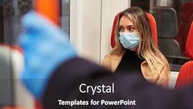  Presentation with public transport - Beautiful PPT layouts featuring masks-and-disposable-gloves backdrop and a dark gray colored foreground