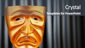  Presentation with theatre - Amazing slides having masks with the theatre concept backdrop and a  colored foreground