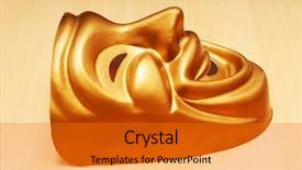  Presentation with theatre - Audience pleasing slide deck consisting of masks with the theatre concept backdrop and a  colored foreground