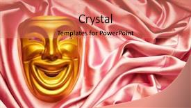  Presentation with theatre - Slide deck consisting of masks with the theatre concept background and a coral colored foreground