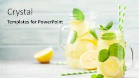  Presentation with mason jar - Beautiful theme featuring mason-jar-and-jug backdrop and a white colored foreground