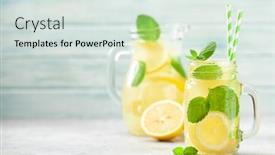  Presentation with mason jar - Presentation consisting of mason-jar-and-jug background and a light gray colored foreground