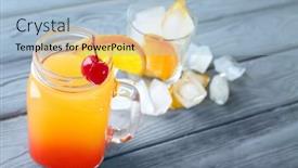  Presentation with mason jar - Slide deck featuring mason-jar-of-delicious-tequila background and a light blue colored foreground