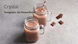  Presentation with cocoa - Amazing slides having mason-jars-with-yummy-cocoa backdrop and a mint green colored foreground