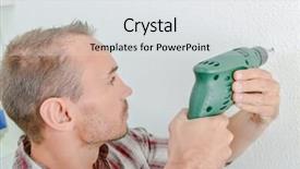  Presentation with drill - Colorful presentation enhanced with mason using a drill backdrop and a white colored foreground