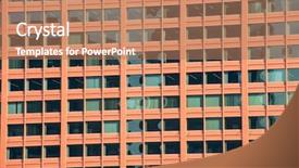  Presentation with building and wind - Audience pleasing slide deck consisting of masonary - city urban building background window backdrop and a  colored foreground