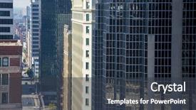  Presentation with urban buildings - Presentation theme consisting of masonary - city urban buildings old new background and a  colored foreground