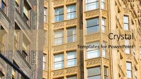  Presentation with urban buildings - Beautiful slide deck featuring masonary - city urban buildings old new backdrop and a  colored foreground