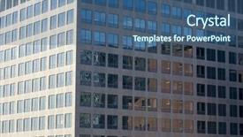  Presentation with urban buildings - Audience pleasing PPT theme consisting of masonary - city urban buildings old new backdrop and a  colored foreground