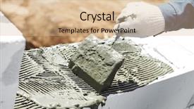  Presentation with cement - Amazing PPT layouts having masonry mortars - bricklaying construction process of cement backdrop and a lemonade colored foreground