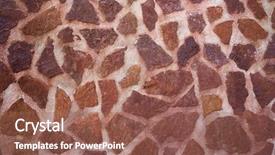  Presentation with stone masonry - Audience pleasing slide deck consisting of masonry stone wall with red backdrop and a violet colored foreground