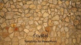  Presentation with masonry - Audience pleasing presentation design consisting of masonry wall stonewall in mediterranean backdrop and a gold colored foreground