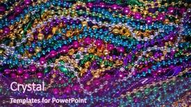  Presentation with mardigras - PPT layouts featuring mardigras - background of large amount background and a violet colored foreground