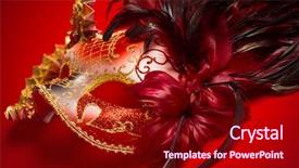  Presentation with red gold black - Amazing slide set having  backdrop and a  colored foreground