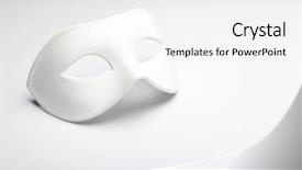  Presentation with mask - Slide set featuring masque - white mask background and a white colored foreground