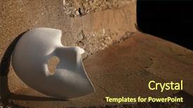  Presentation with masquerade mask - Audience pleasing slides consisting of masquerade - phantom of the opera backdrop and a tawny brown colored foreground