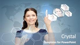  Presentation with technology education - Presentation theme enhanced with mass communication - business future education and technology background and a seafoam green colored foreground