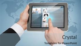  Presentation with mass - Cool new slide deck with mass communication - business internet and technology concept backdrop and a light blue colored foreground