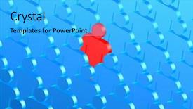  Presentation with mass - Cool new slide set with mass gathering - man signs backdrop and a cyan colored foreground