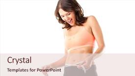  Presentation with diet - Beautiful presentation theme featuring mass shooting - diet - young woman is backdrop and a lemonade colored foreground