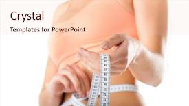  Presentation with measuring - PPT theme having mass shooting - diet - young woman is background and a lemonade colored foreground