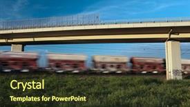  Presentation with train bridge - Presentation enhanced with mass transfer - good train passing background and a tawny brown colored foreground