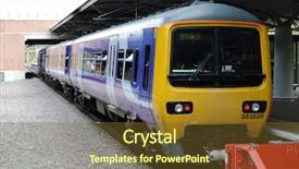  Presentation with mass - Presentation theme enhanced with mass transportation in manchester england background and a tawny brown colored foreground