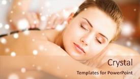  Presentation with beauty salon - Cool new slide set with gentle paste paste backdrop and a gray colored foreground