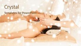  Presentation with spa concept - Presentation design enhanced with businessman hand select wording success sign on virtual screen business concept background and a tawny brown colored foreground