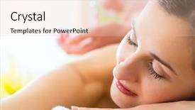  Presentation with wellness - Slide deck having massage and feeling visibly good background and a lemonade colored foreground