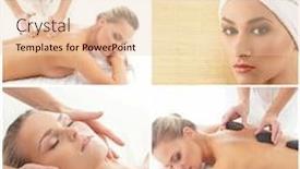  Presentation with massage therapy - Amazing slide deck having massage-and-healing-collection-women backdrop and a lemonade colored foreground