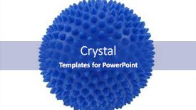 Presentation with clipping - PPT theme with massage-ball-isolated background and a cobalt blue colored foreground