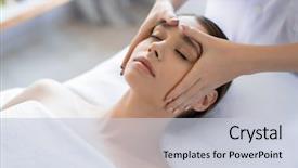  Presentation with anti stress - Amazing theme having massage in salon at spa backdrop and a lemonade colored foreground