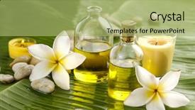  Presentation with candle - PPT theme having clothes outdoor in cold weather background and a light blue colored foreground