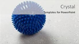  Presentation with self massage - Presentation design with massage-rubber-ball-for-self background and a white colored foreground