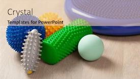  Presentation with self massage - Presentation theme enhanced with massage-rubber-balls-balance-cushion background and a lemonade colored foreground