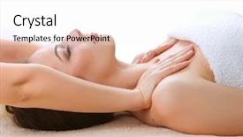  Presentation with day spa - PPT theme consisting of massage spa dayspa background and a white colored foreground