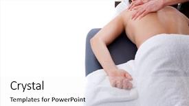  Presentation with massage therapist - Audience pleasing PPT theme consisting of  backdrop and a  colored foreground
