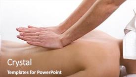  Presentation with massage therapist - Presentation with  background and a  colored foreground