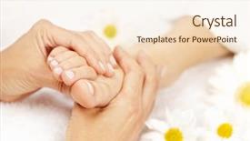  Presentation with foot massage - Beautiful PPT layouts featuring massage to soft bare foot backdrop and a lemonade colored foreground